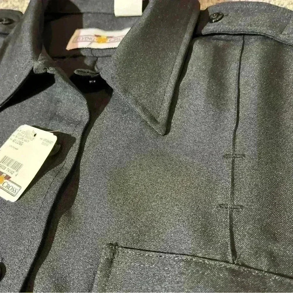 Flying Cross Women's Uniform Shirt Navy Size 40 L  Double Pocket- NWT - Picture 8 of 12